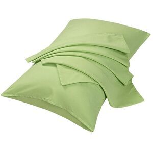 Microfiber Pillowcases Set of 2 Standard Pillowcases Sage, 20"x26"